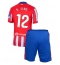 Atletico Madrid Samuel Lino #12 Hjemmedraktsett Barn 2024-25 Kortermet (+ Korte bukser)