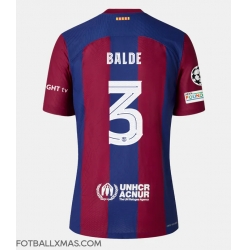 Barcelona Alejandro Balde #3 Hjemmedrakt Dame 2023-24 Kortermet