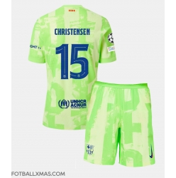 Barcelona Andreas Christensen #15 Tredjedraktsett Barn 2024-25 Kortermet (+ Korte bukser)