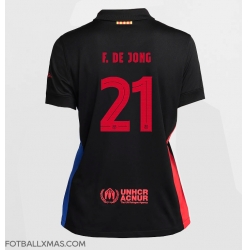 Barcelona Frenkie de Jong #21 Bortedrakt Dame 2024-25 Kortermet