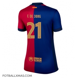 Barcelona Frenkie de Jong #21 Hjemmedrakt Dame 2024-25 Kortermet