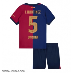 Barcelona Inigo Martinez #5 Hjemmedraktsett Barn 2024-25 Kortermet (+ Korte bukser)