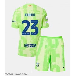 Barcelona Jules Kounde #23 Tredjedraktsett Barn 2024-25 Kortermet (+ Korte bukser)