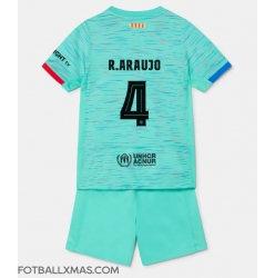 Barcelona Ronald Araujo #4 Tredjedraktsett Barn 2023-24 Kortermet (+ Korte bukser)