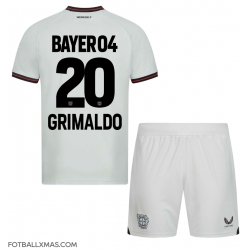 Bayer Leverkusen Alejandro Grimaldo #20 Bortedraktsett Barn 2023-24 Kortermet (+ Korte bukser)