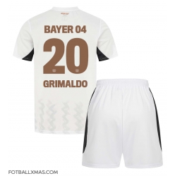 Bayer Leverkusen Alejandro Grimaldo #20 Bortedraktsett Barn 2024-25 Kortermet (+ Korte bukser)