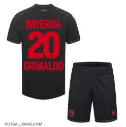 Bayer Leverkusen Alejandro Grimaldo #20 Hjemmedraktsett Barn 2023-24 Kortermet (+ Korte bukser)