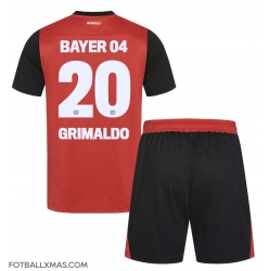 Bayer Leverkusen Alejandro Grimaldo #20 Hjemmedraktsett Barn 2024-25 Kortermet (+ Korte bukser)