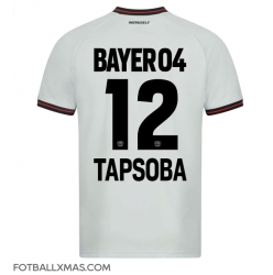 Bayer Leverkusen Edmond Tapsoba #12 Bortedrakt 2023-24 Kortermet