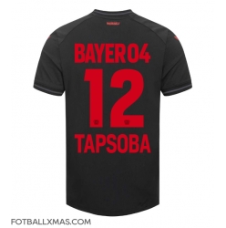 Bayer Leverkusen Edmond Tapsoba #12 Hjemmedrakt 2023-24 Kortermet