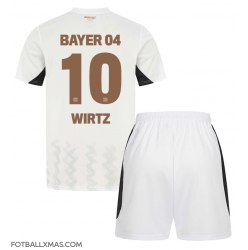 Bayer Leverkusen Florian Wirtz #10 Bortedraktsett Barn 2024-25 Kortermet (+ Korte bukser)