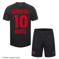 Bayer Leverkusen Florian Wirtz #10 Hjemmedraktsett Barn 2023-24 Kortermet (+ Korte bukser)