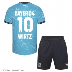 Bayer Leverkusen Florian Wirtz #10 Tredjedraktsett Barn 2023-24 Kortermet (+ Korte bukser)