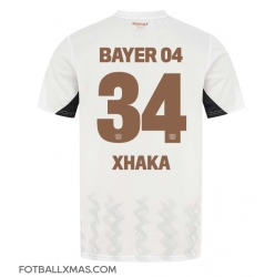 Bayer Leverkusen Granit Xhaka #34 Bortedrakt 2024-25 Kortermet