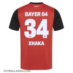 Bayer Leverkusen Granit Xhaka #34 Hjemmedrakt 2024-25 Kortermet