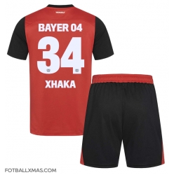 Bayer Leverkusen Granit Xhaka #34 Hjemmedraktsett Barn 2024-25 Kortermet (+ Korte bukser)