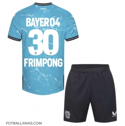 Bayer Leverkusen Jeremie Frimpong #30 Tredjedraktsett Barn 2023-24 Kortermet (+ Korte bukser)