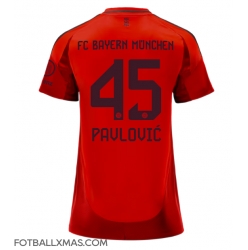 Bayern Munich Aleksandar Pavlovic #45 Hjemmedrakt Dame 2024-25 Kortermet