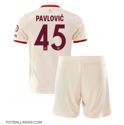 Bayern Munich Aleksandar Pavlovic #45 Tredjedraktsett Barn 2024-25 Kortermet (+ Korte bukser)