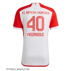 Bayern Munich Noussair Mazraoui #40 Hjemmedrakt 2023-24 Kortermet