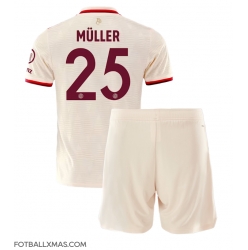 Bayern Munich Thomas Muller #25 Tredjedraktsett Barn 2024-25 Kortermet (+ Korte bukser)