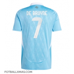 Belgia Kevin De Bruyne #7 Bortedrakt EM 2024 Kortermet