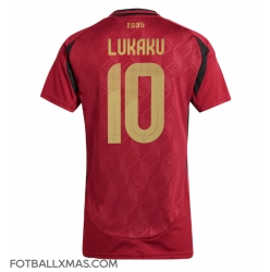 Belgia Romelu Lukaku #10 Hjemmedrakt Dame EM 2024 Kortermet