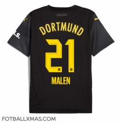 Borussia Dortmund Donyell Malen #21 Bortedrakt 2024-25 Kortermet