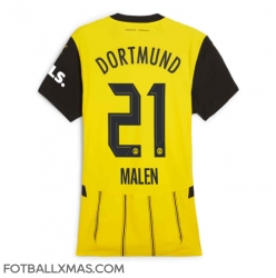 Borussia Dortmund Donyell Malen #21 Hjemmedrakt Dame 2024-25 Kortermet