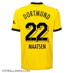 Borussia Dortmund Ian Maatsen #22 Hjemmedrakt 2023-24 Kortermet