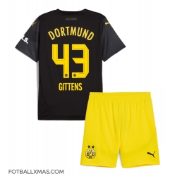 Borussia Dortmund Jamie Bynoe-Gittens #43 Bortedraktsett Barn 2024-25 Kortermet (+ Korte bukser)