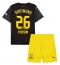 Borussia Dortmund Julian Ryerson #26 Bortedraktsett Barn 2024-25 Kortermet (+ Korte bukser)