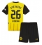 Borussia Dortmund Julian Ryerson #26 Hjemmedraktsett Barn 2024-25 Kortermet (+ Korte bukser)