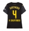 Borussia Dortmund Nico Schlotterbeck #4 Bortedrakt Dame 2024-25 Kortermet