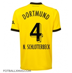 Borussia Dortmund Nico Schlotterbeck #4 Hjemmedrakt 2023-24 Kortermet