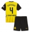 Borussia Dortmund Nico Schlotterbeck #4 Hjemmedraktsett Barn 2024-25 Kortermet (+ Korte bukser)