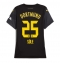 Borussia Dortmund Niklas Sule #25 Bortedrakt Dame 2024-25 Kortermet