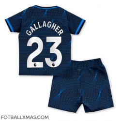 Chelsea Conor Gallagher #23 Bortedraktsett Barn 2023-24 Kortermet (+ Korte bukser)