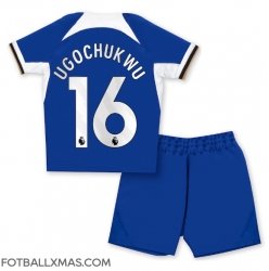 Chelsea Lesley Ugochukwu #16 Hjemmedraktsett Barn 2023-24 Kortermet (+ Korte bukser)