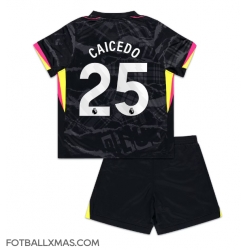 Chelsea Moises Caicedo #25 Tredjedraktsett Barn 2024-25 Kortermet (+ Korte bukser)