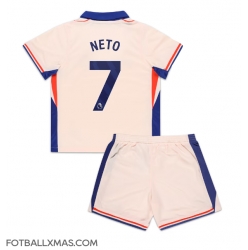 Chelsea Pedro Neto #7 Bortedraktsett Barn 2024-25 Kortermet (+ Korte bukser)