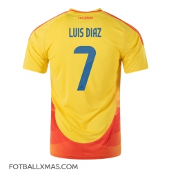 Colombia Luis Diaz #7 Hjemmedrakt Copa America 2024 Kortermet