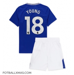 Everton Ashley Young #18 Hjemmedraktsett Barn 2024-25 Kortermet (+ Korte bukser)