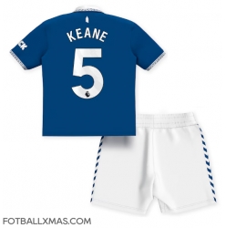 Everton Michael Keane #5 Hjemmedraktsett Barn 2023-24 Kortermet (+ Korte bukser)