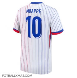 Frankrike Kylian Mbappe #10 Bortedrakt EM 2024 Kortermet