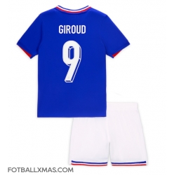 Frankrike Olivier Giroud #9 Hjemmedraktsett Barn EM 2024 Kortermet (+ Korte bukser)