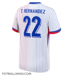 Frankrike Theo Hernandez #22 Bortedrakt EM 2024 Kortermet