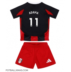 Fulham Adama Traore #11 Bortedraktsett Barn 2024-25 Kortermet (+ Korte bukser)