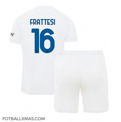 Inter Milan Davide Frattesi #16 Bortedraktsett Barn 2023-24 Kortermet (+ Korte bukser)