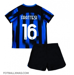 Inter Milan Davide Frattesi #16 Hjemmedraktsett Barn 2023-24 Kortermet (+ Korte bukser)